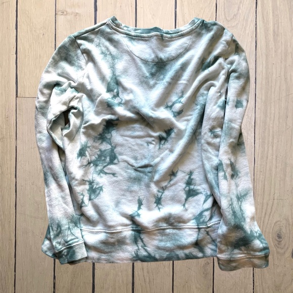 Women’s Medium Teal Blue Tie-Dye Sweatshirt - Picture 3 of 3
